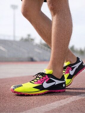 NIKE ZOOM RIVAL WAFFLE 6 VOLT HYPER PINK TRACK XC SPIKES SHOES 7.5 M 8.5 W